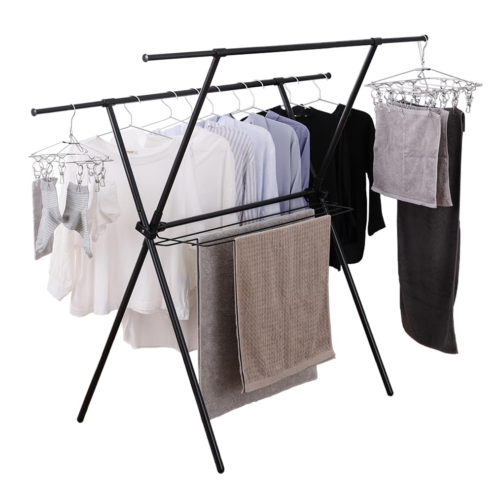 Amazon.co.jp : アイリスオーヤマ 伸縮自在で洗濯物の量で調節可能な